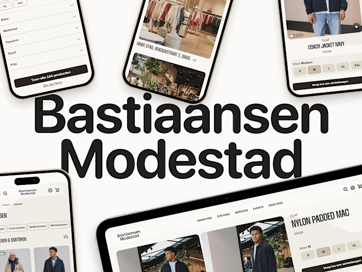 Cover image for Bastiaansen Modestad | Custom e-commerce design