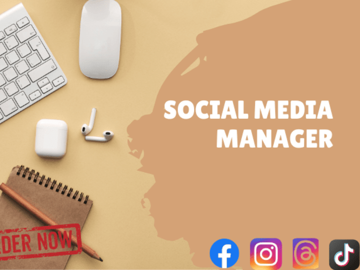 Cover image for Social media manager