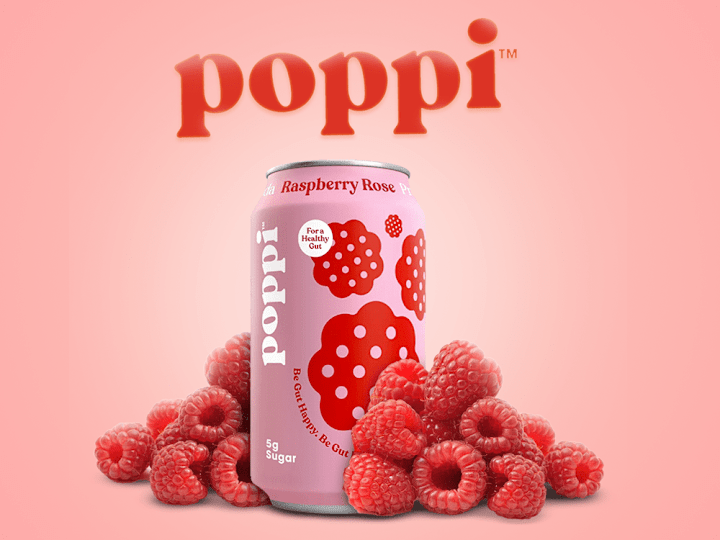 Cover image for Poopi Beverage Drink - Raspberry Rose Flavor