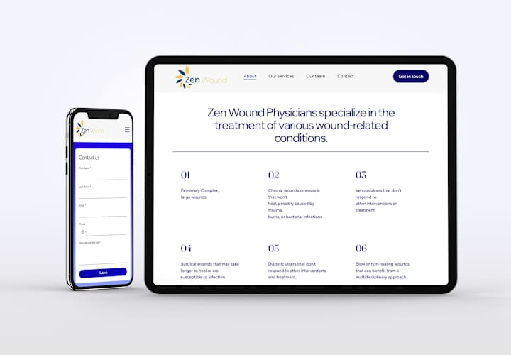 Cover image for Wix Studio Website for Wound Care Physician Network