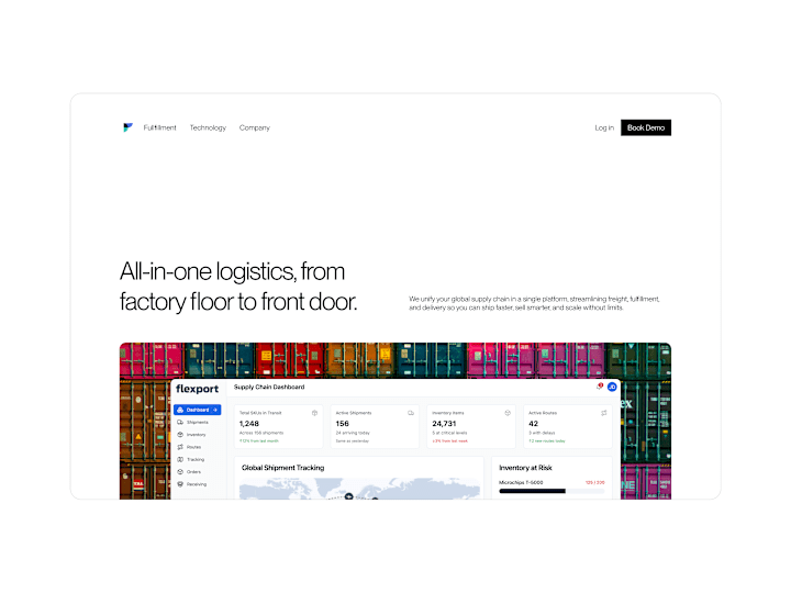 Cover image for UI Redesign for Flexport's Logistics Platform