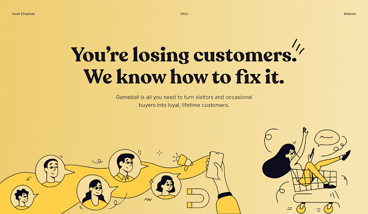 Cover image for Gameball Website