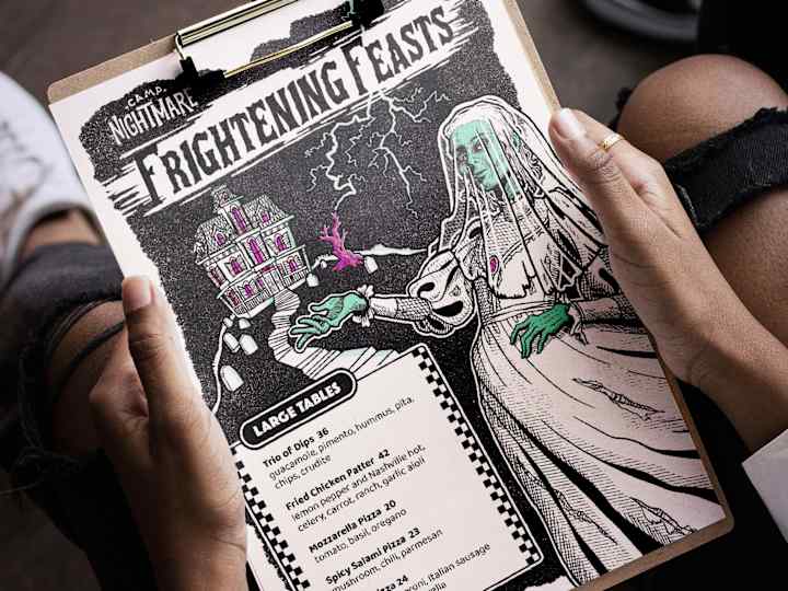 Cover image for Spooky Event Branding + Custom Menus for Soho House Nashville