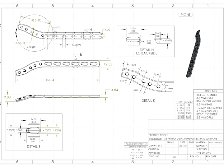 Cover image for Precision 2D Drafting Project for Industrial Parts Using AutoCAD