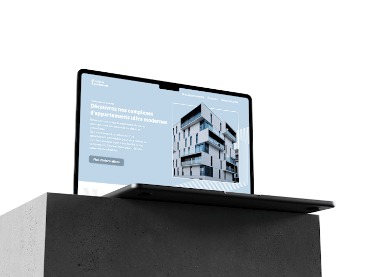 Cover image for Landing page for an apartment complex