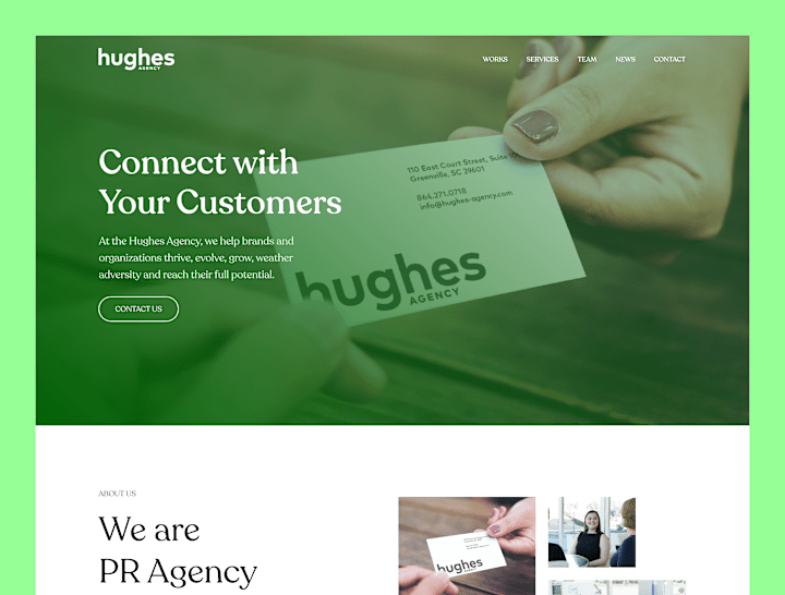 Cover image for Hughes Agency | Landing Page Design