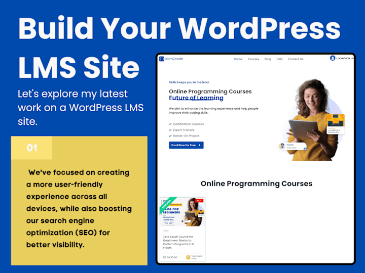 Cover image for Build & Optimize WordPress LMS Website