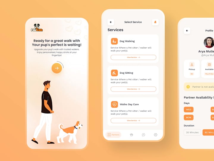 Cover image for Dog Walking App - PawWalk