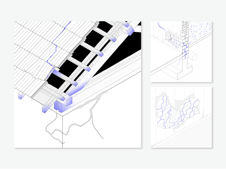 Cover image for Axonometric drawings of buildings pathologies related to water