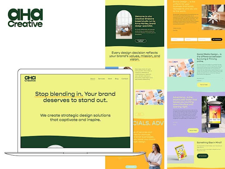 Cover image for Website Design for Aha Creative