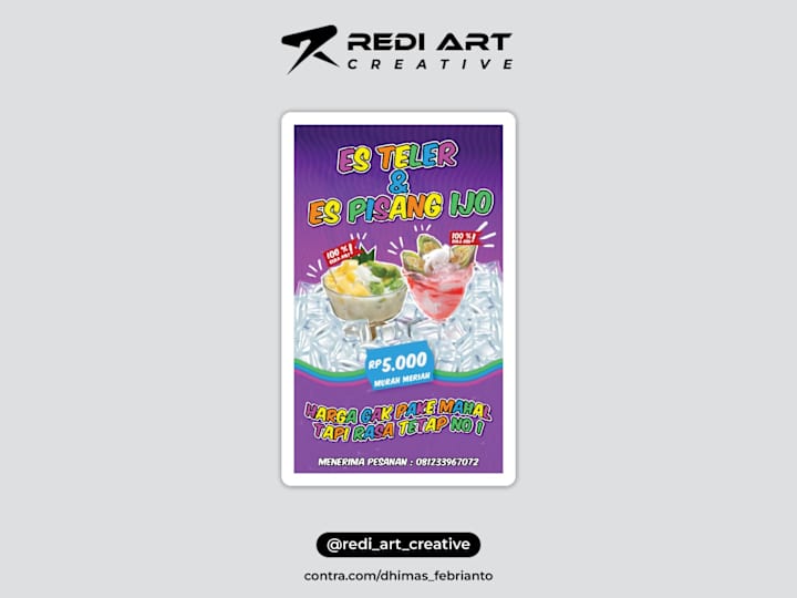 Cover image for Design Banner Promotion Es Teler & Pisang Ijo