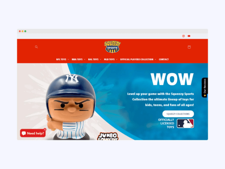 Cover image for Custom Shopify Website For a Toys & Merchandise Brand - Codefre…