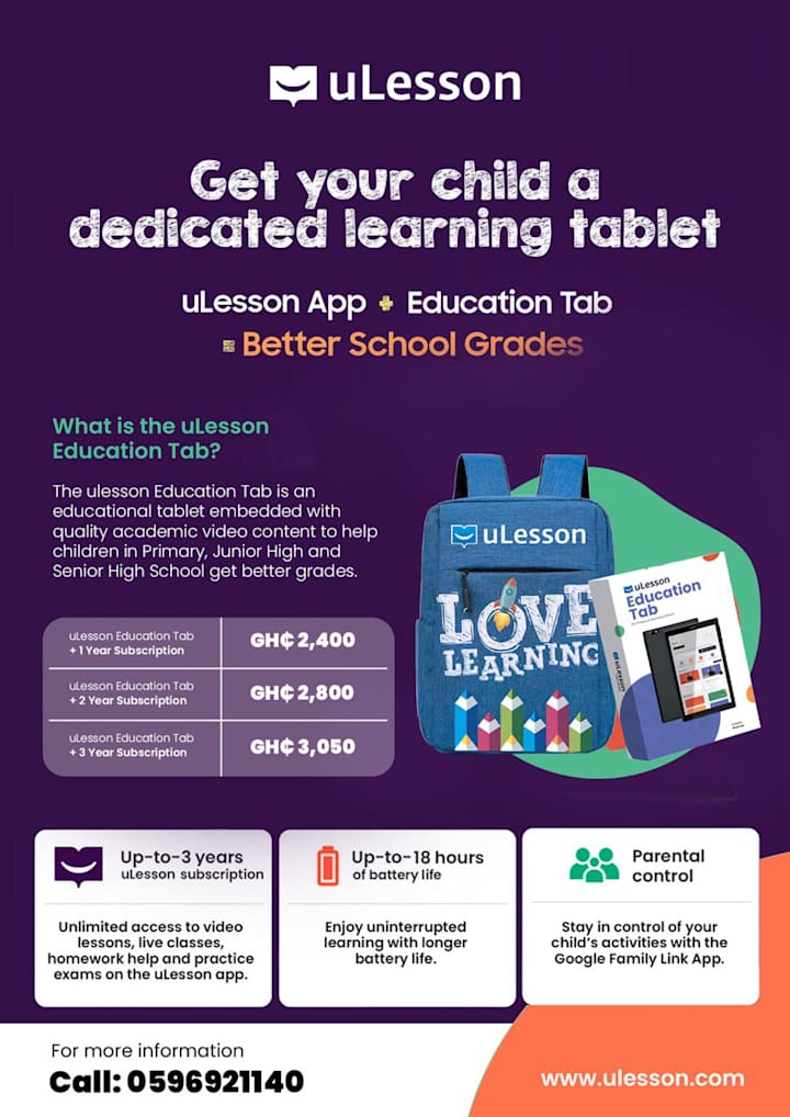 Cover image for uLesson flyer design