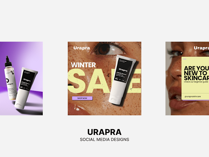 Cover image for URAPRA SKINCARE | SOCIAL MEDIA DESIGNS & CREATIVE DIRECTION