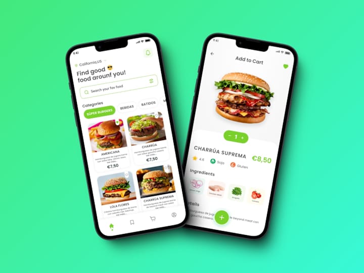 Cover image for E- Restaurant –– Mobile App Design