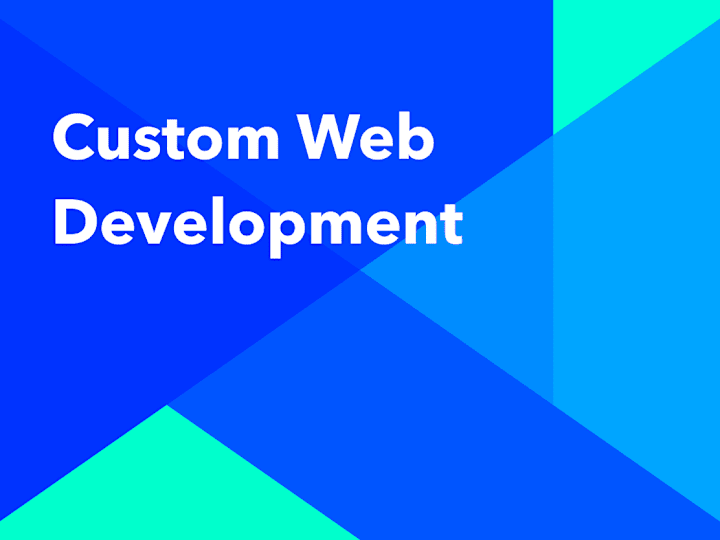 Cover image for Custom web development