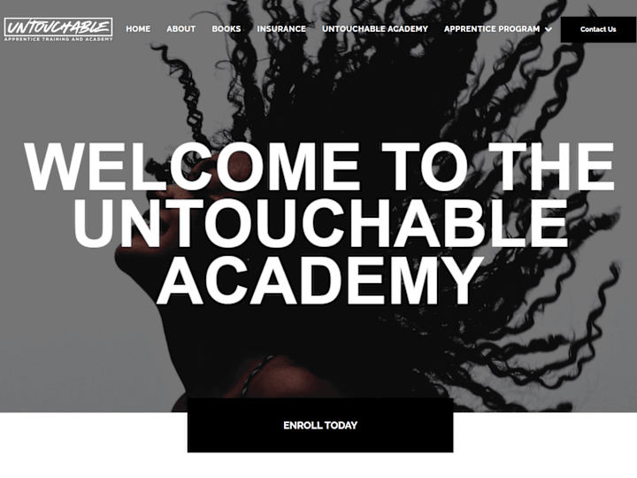 Cover image for Website for Financial Education Company: Untouchable Academy