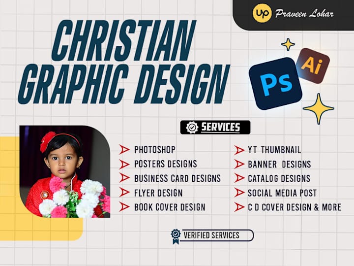 Cover image for Christian graphics design for church, thumbnail, poster, flyers.