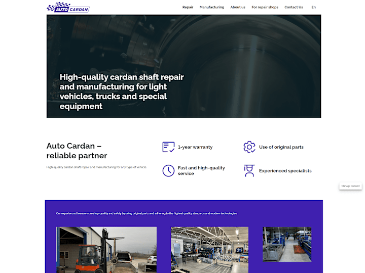 Cover image for Custom WordPress for A Cardan Repair Shop