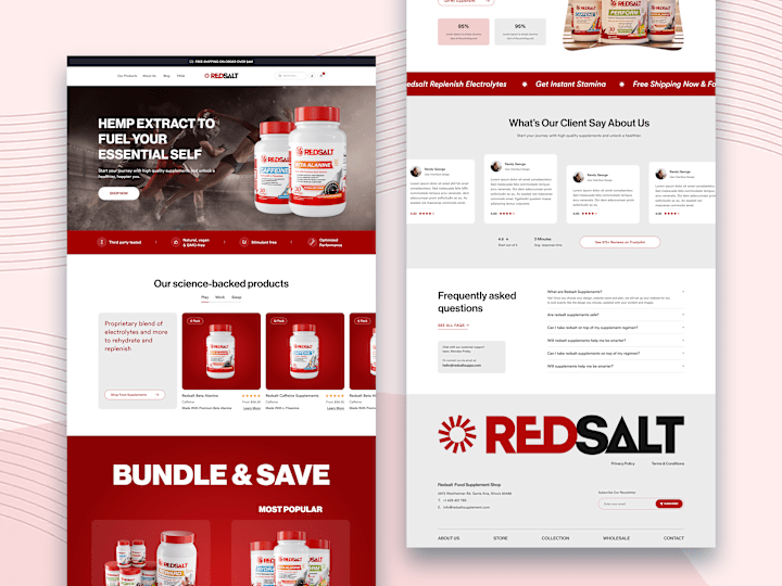 Cover image for RedSaltSupps - Custom Shopify Theme