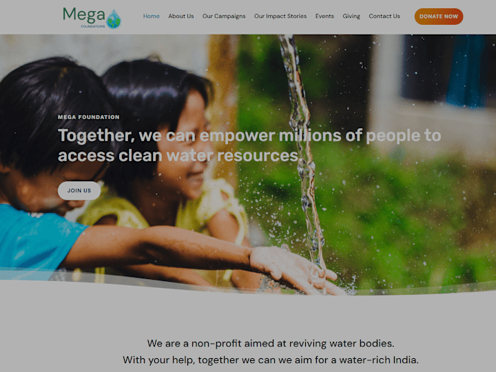 Cover image for A dynamic website for Mega Foundation