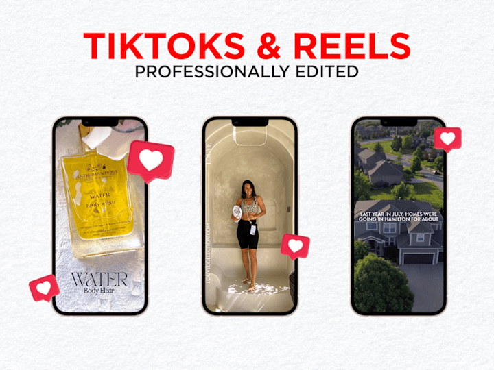 Cover image for TikToks and Reels | Professionally edited 