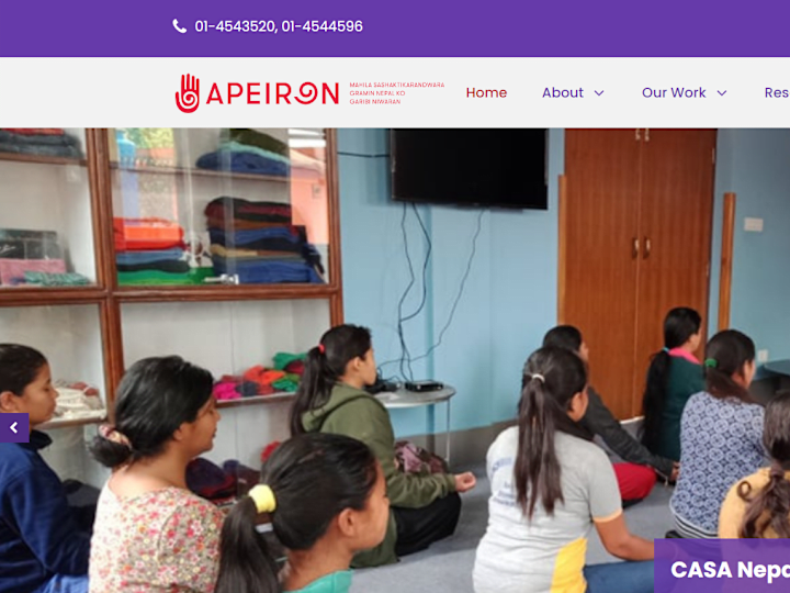 Cover image for APEIRON Nepal Web UI