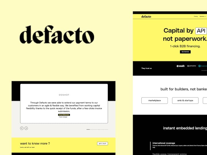 Cover image for Defacto | Webdesign & Webflow 