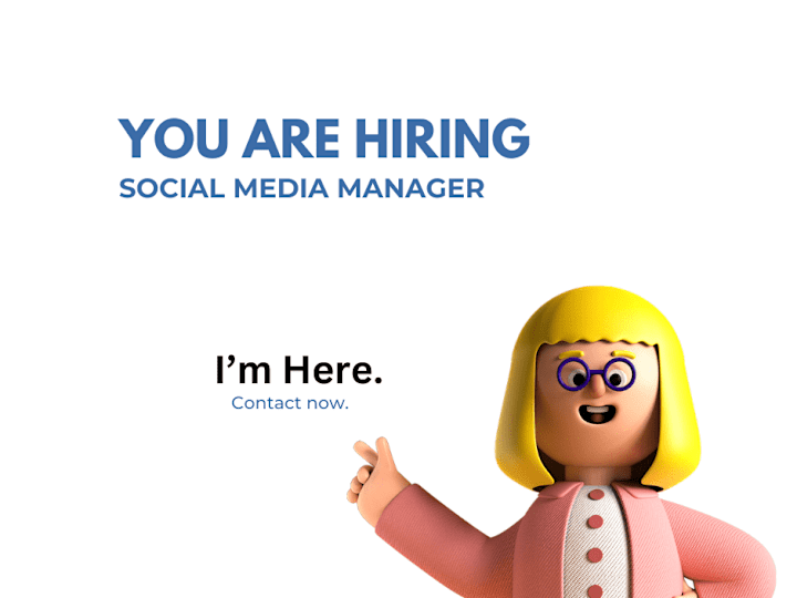 Cover image for I will be your social media marketing manager