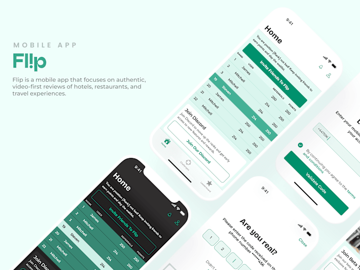 Cover image for Flip | User Journey and Design Direction for Mobile App