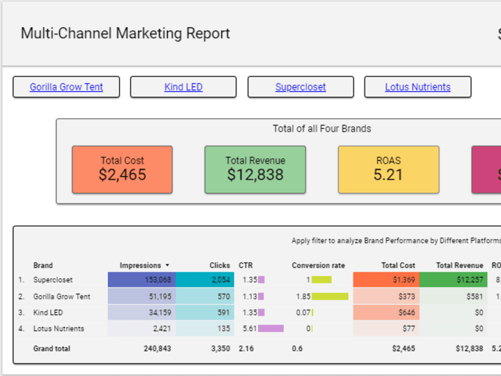 Cover image for Looker Studio Dashboard for your Business and Marketing Team