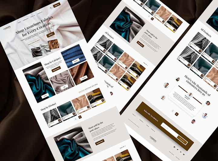 Cover image for Landing page design for a Ecommerce store.