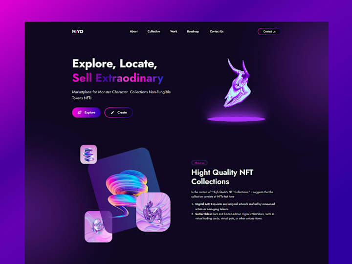 Cover image for Niyo - NFT Landing Page Website for Framer