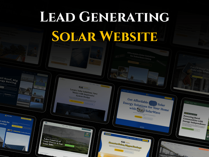 Cover image for Get More Solar Appointments with a High-Converting Website