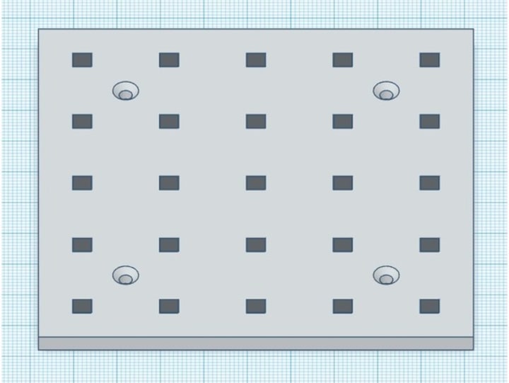 Cover image for Customizable Magnetic Pegboard SCAD design