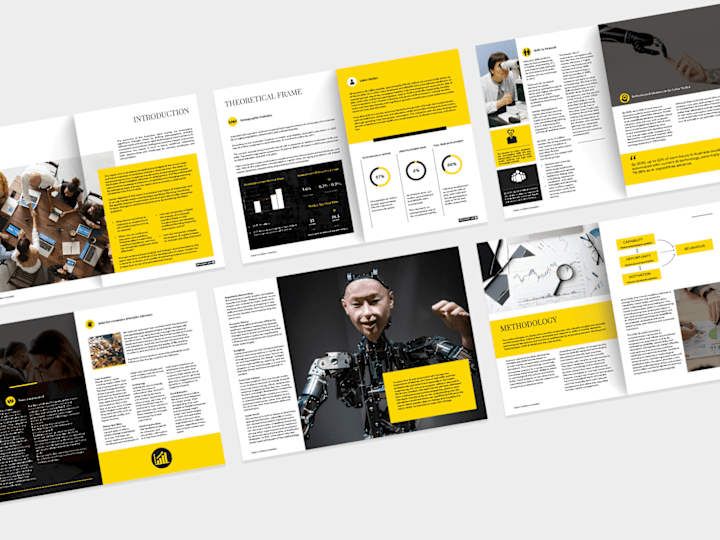 Cover image for Annual Report Design on AI, Automation & Workforce Planning 
