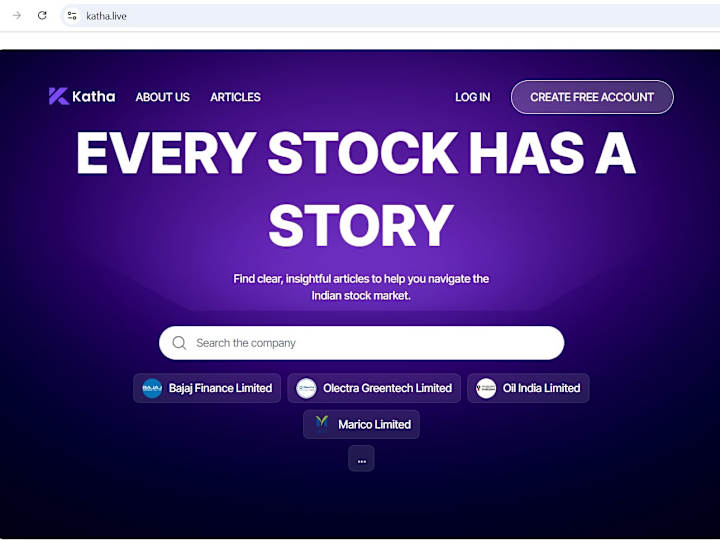 Cover image for Every Stock has a Story | Katha