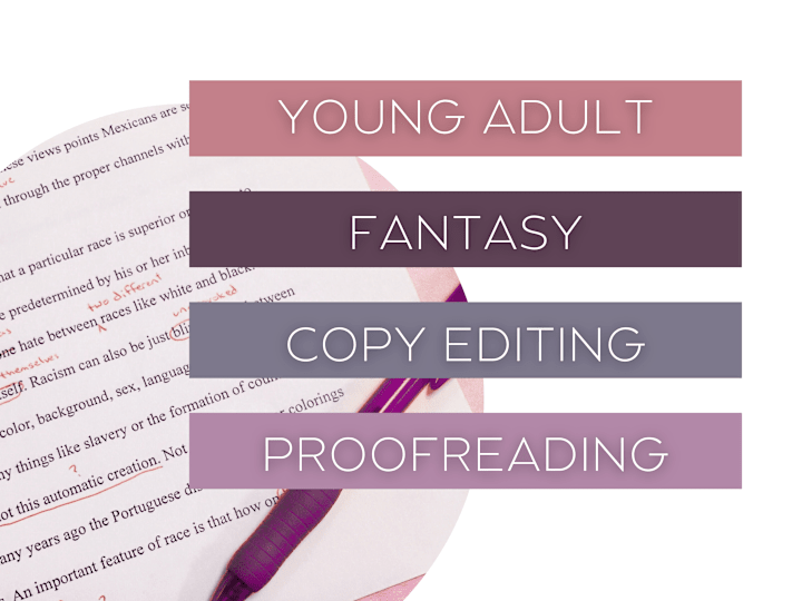 Cover image for Young Adult Fantasy Proofreading