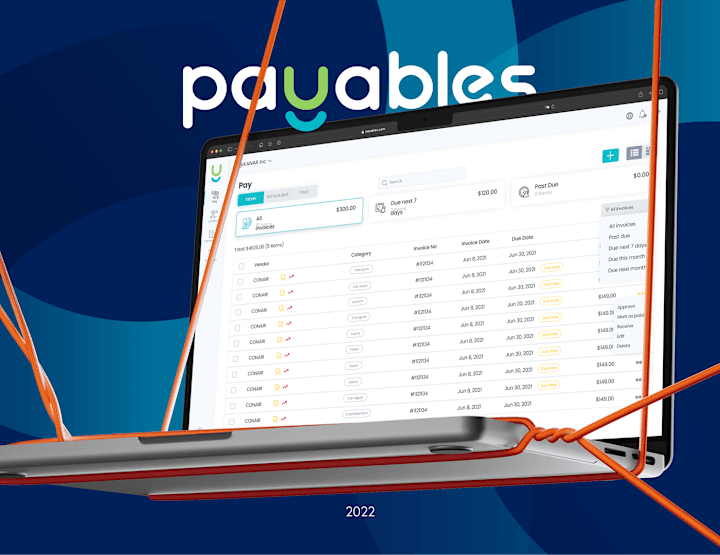 Cover image for Payables SaaS UI/UX Design