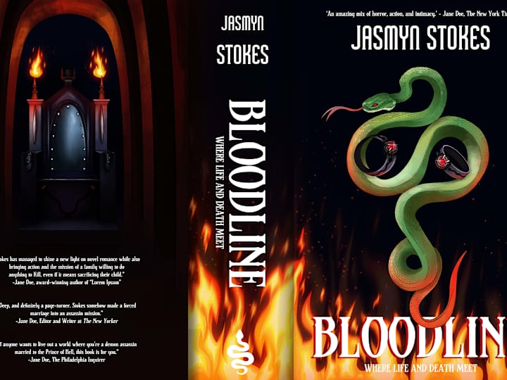 Cover image for “Bloodline: Where Life and Death Meet” Book Cover Mockup