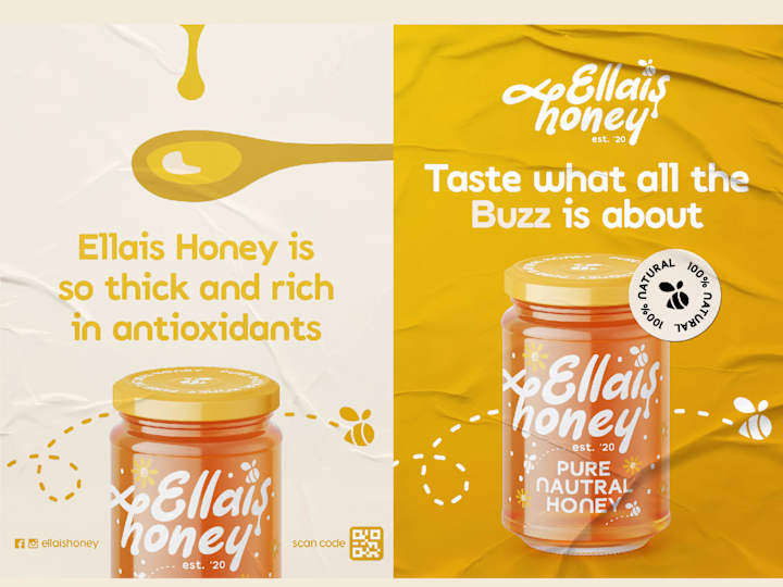 Cover image for Package Design For Ellais Honey