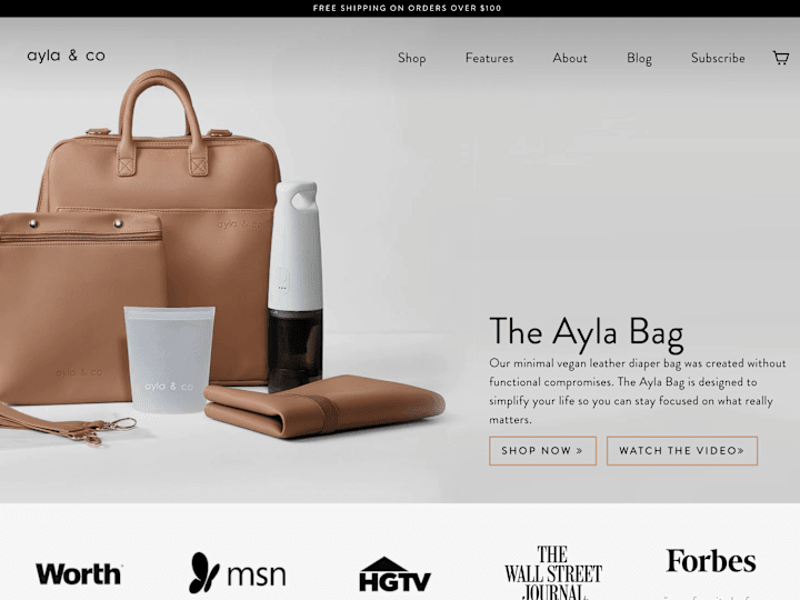 Cover image for Ayla & Co | The Organized Diaper Bag