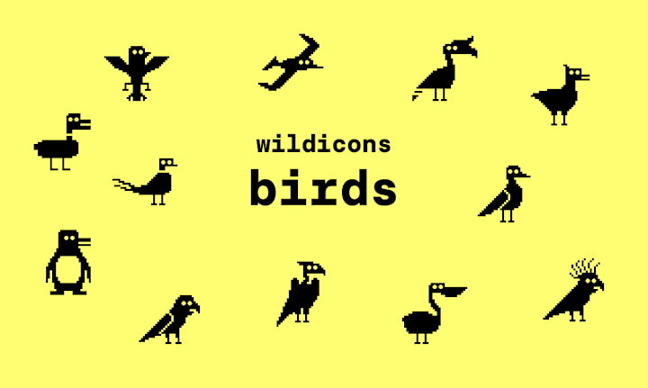 Cover image for Wildicons - Wildlife pixel art icons