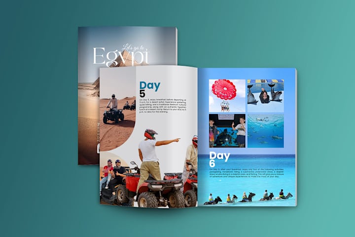 Cover image for Rahbar Travel Agency: Brochure Design Project :: Behance
