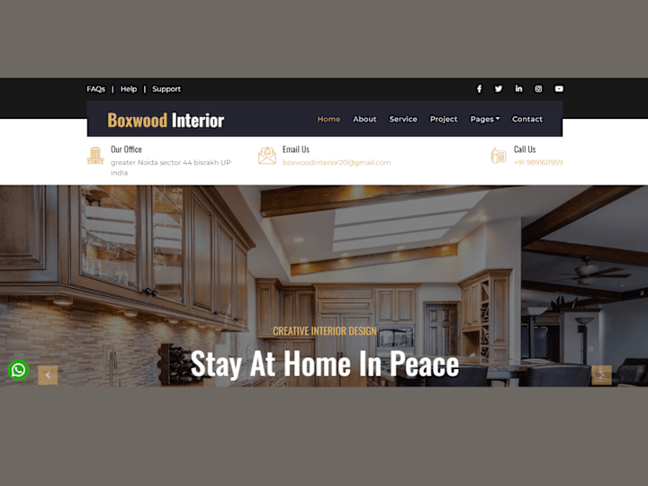 Cover image for Luxury Interior Design Website