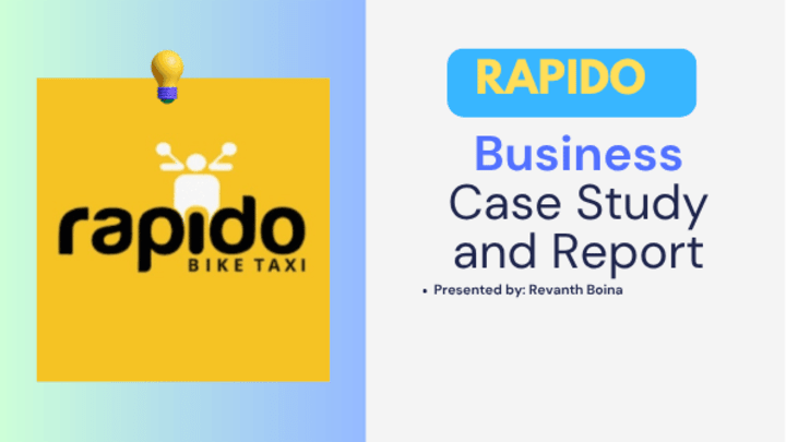 Cover image for RAPIDO Business Case Study and Report