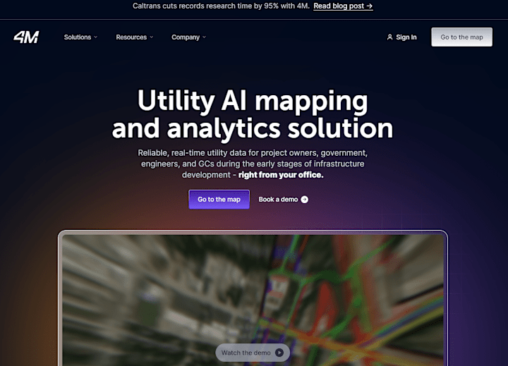 Cover image for The 4M Analytics Website Developement