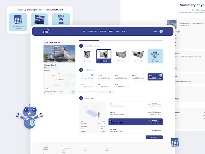 Cover image for Storage unit rental checkout process