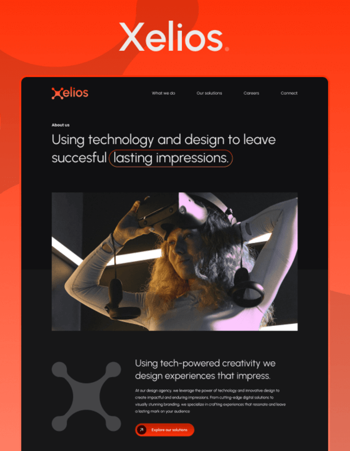 Cover image for Xelios - Agency Website Template