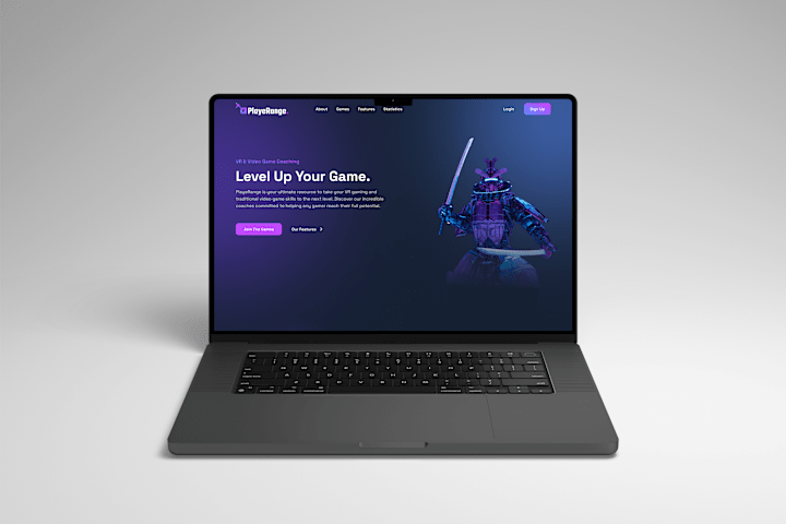 Cover image for Playerange - VR Game Coaching Landing Page Responsive Web Design